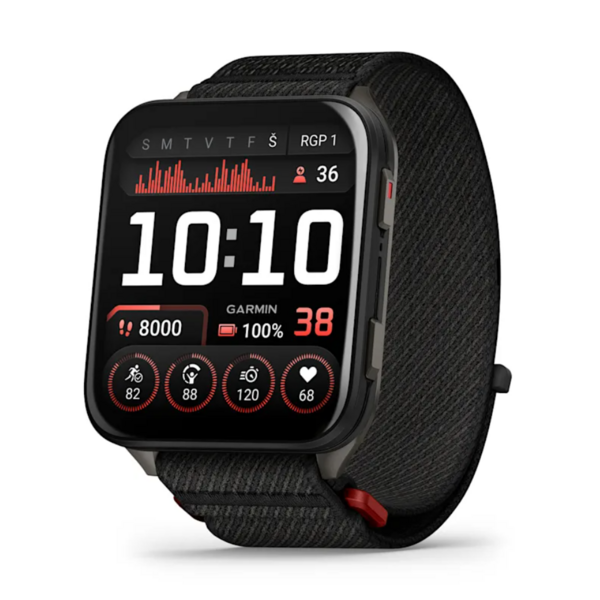 Garmin Venu X1 i&scaron;manusis sportinis laikrodis juodas su pilko titano nugarėle