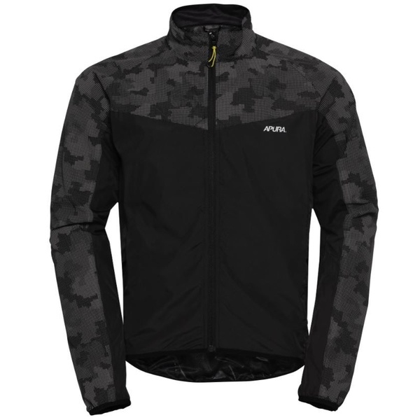 Rain jacket for men. Apura Commuting Re black/camouflage