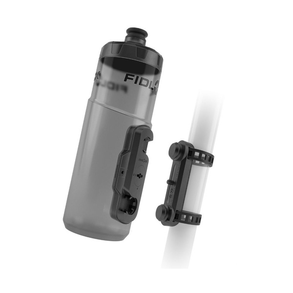 Fidlock Twist 600ml bottle + uni base black transparent