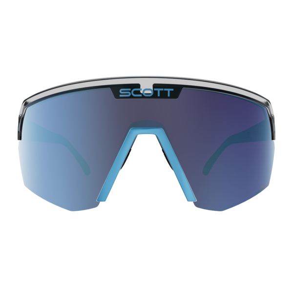 Akiniai Scott Sport Shield black/neon blue/AMP beryl blue chrome S3