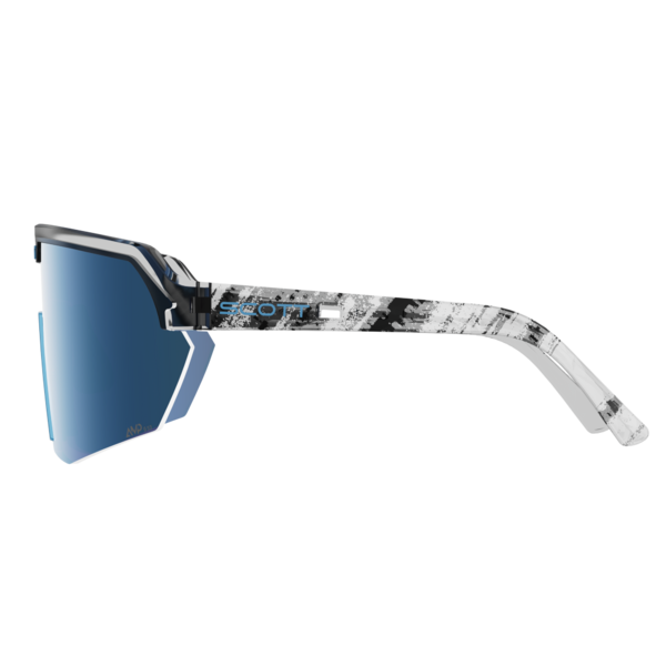 Akiniai Scott Sport Shield black/neon blue/AMP beryl blue chrome S3